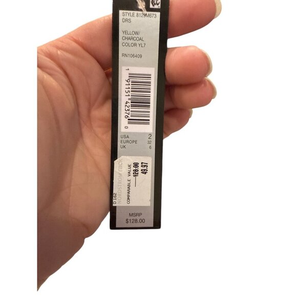 Tahari ASL Yellow/Charcoal Color block Sheath Dress Size 2, NWT MSRP $128 - Picture 4 of 8